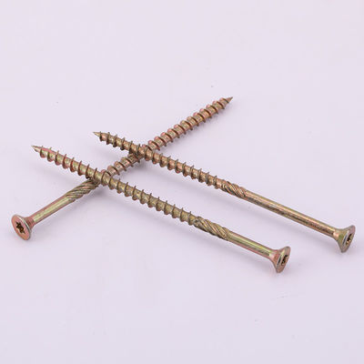 جودة  Yellow Zinc Torx Drive Chipboard Screw Double Countersunk Head Chipboard Screw مصنع