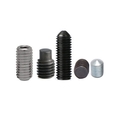 جودة  Custom Flat Point Hollow Hexagon Set Screws SS304 Hex Socket Allen Nose Grub Screw Set مصنع